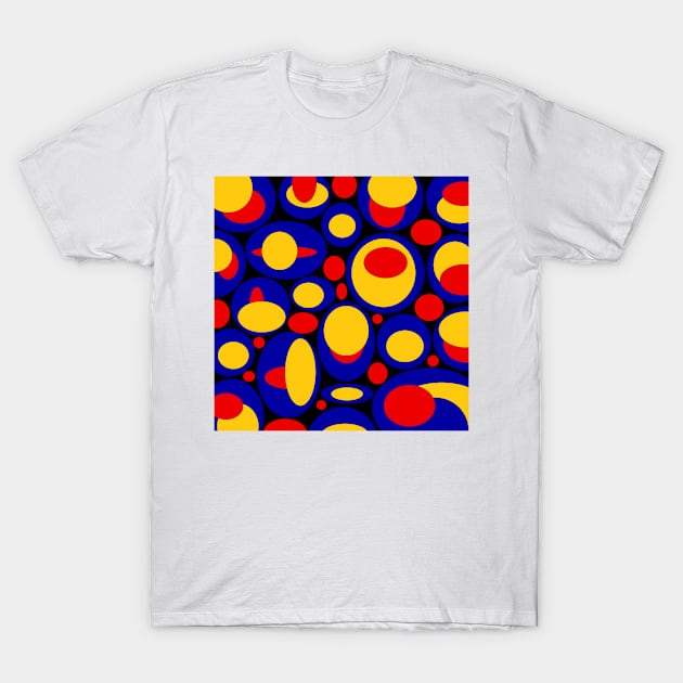 colored circles in a dark background T-Shirt by OmarZArtShop